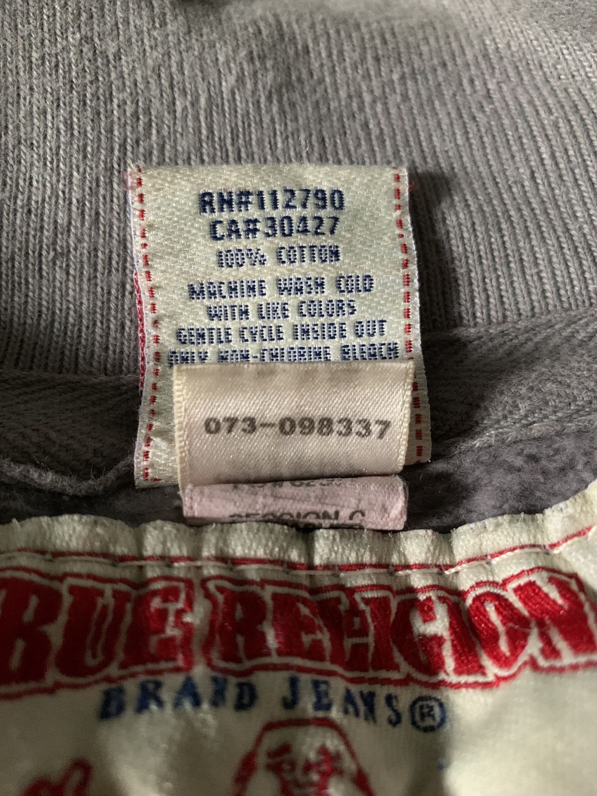 True Religion × Vintage True Religion Track Sweat Zip Up, Size L Size US L / EU 52-54 / 3 - 7 Thumbnail