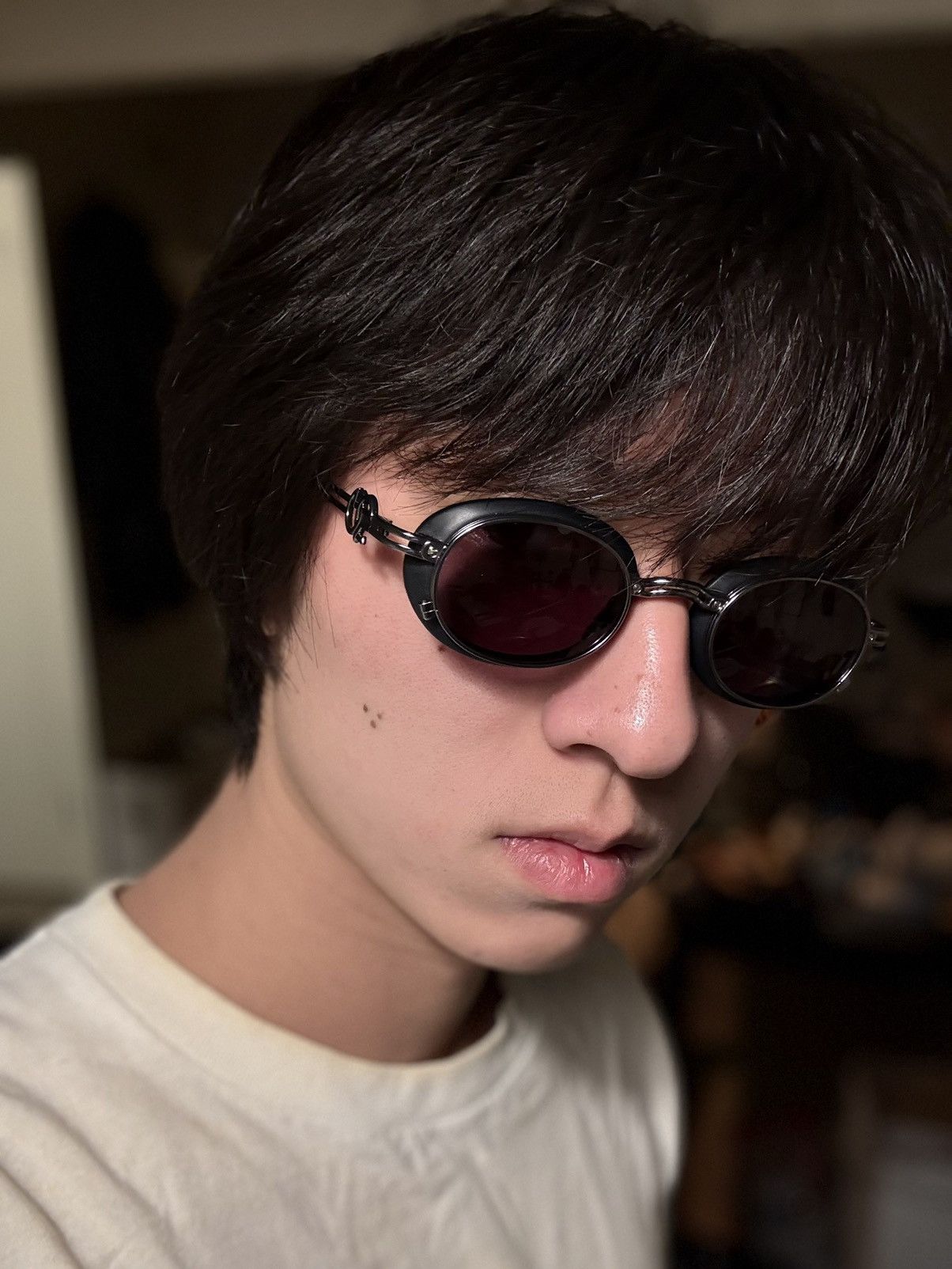 Jean Paul Gaultier Jean Paul Gaultier Layered Industrial Sunglasses Size ONE SIZE - 7 Thumbnail