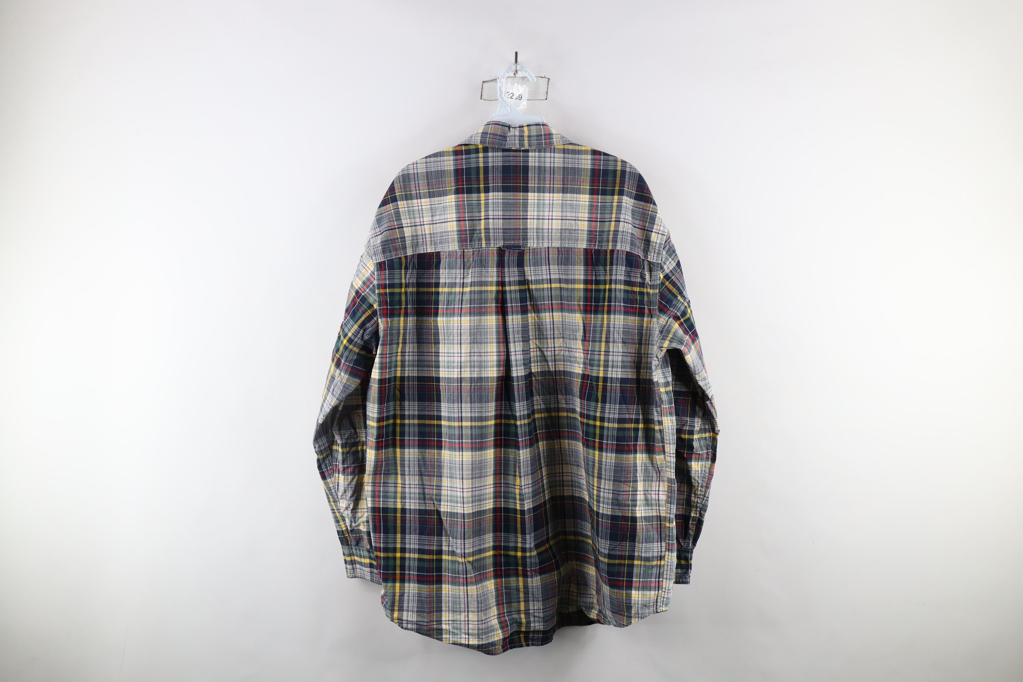 Ralph Lauren × Vintage Vintage 90s Chaps Ralph Lauren Rainbow Plaid Button Shirt Size US L / EU 52-54 / 3 - 8 Thumbnail