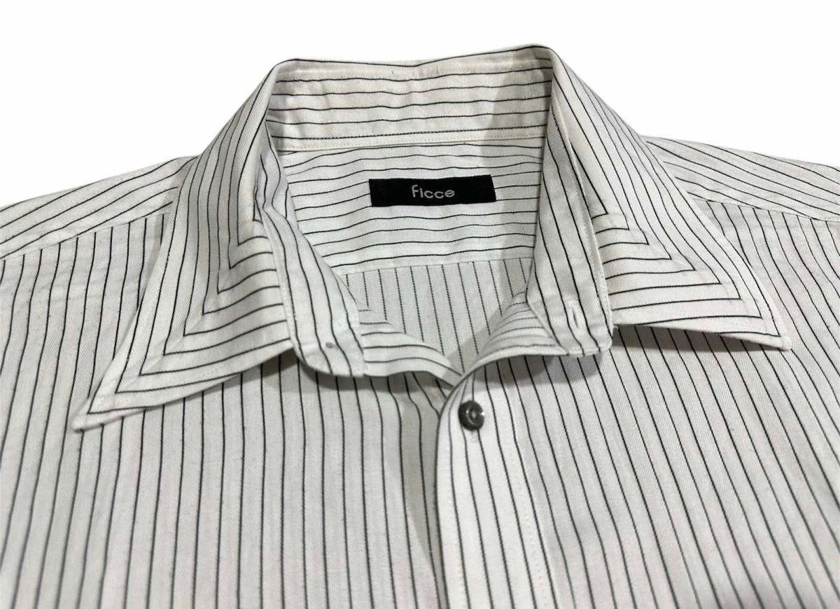 Designer 🔥Vintage Ficce Striped Shirt Long Sleeve Yoshiyuki Konishi Size US XL / EU 56 / 4 - 5 Thumbnail