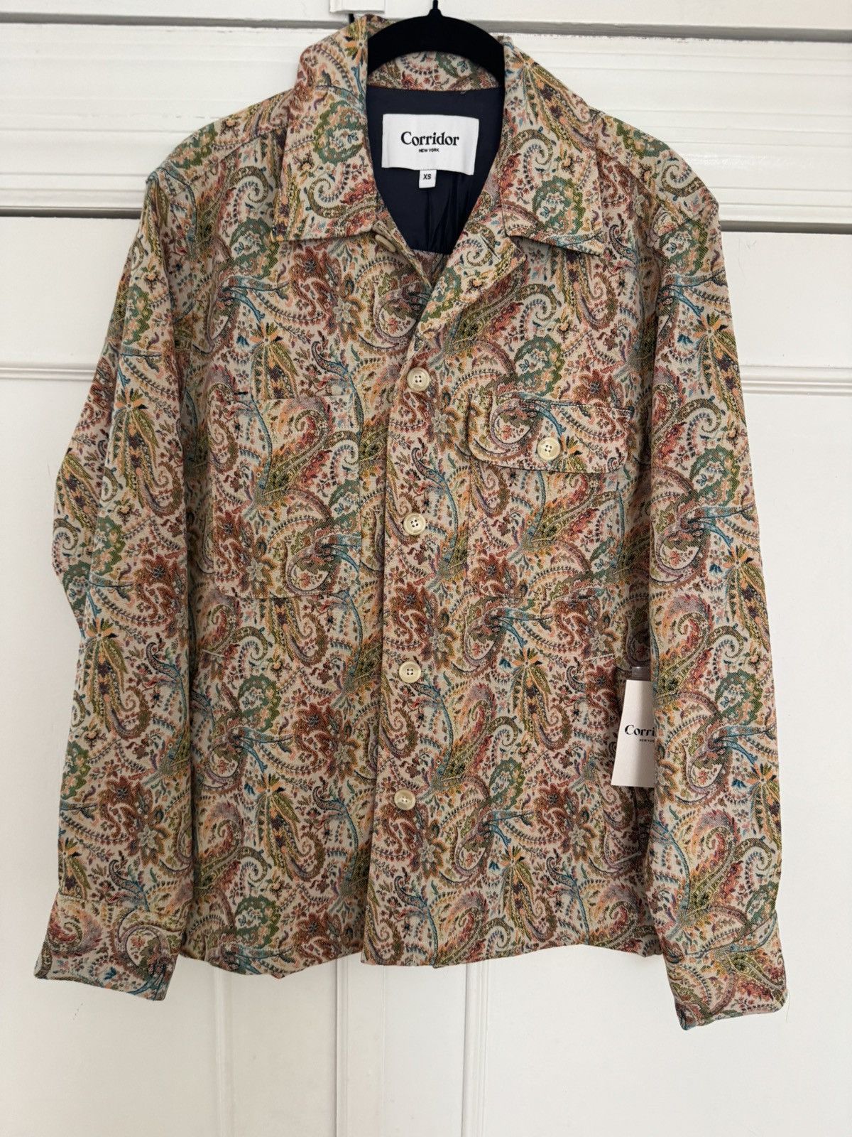 Corridor Corridor Paisley Jacquard Military Jacket XS Size US XS / EU 42 / 0 - 1 Thumbnail