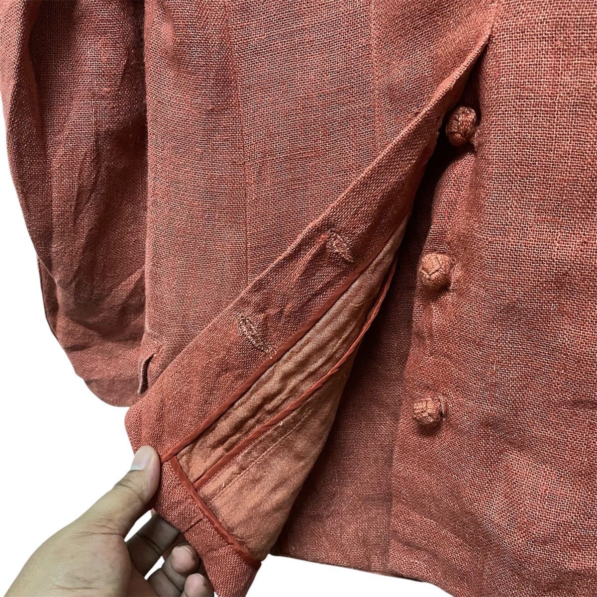 Issey Miyake Vintage 80's ISSEY MIYAKE Cheongsam Jacket Design Japanese Size L / US 10 / IT 46 - 8 Thumbnail
