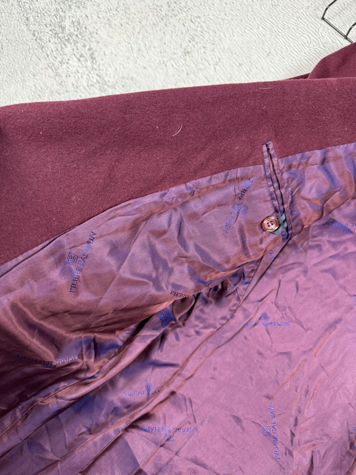 Balmain × Pierre Balmain × Vintage Pierre Balmain Men’s Suit Blazer Size L Vintage Wool Design Size 42R - 10 Thumbnail