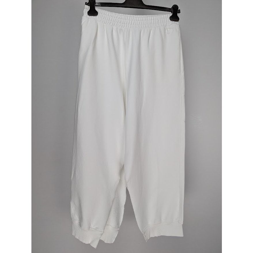 Maison Margiela o1rshd1 Men's /DUP/ MM6 Pants / Sweatpants Short in White Size US 34 / EU 50 - 2 Thumbnail