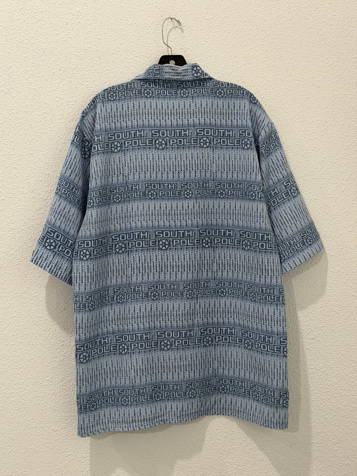Southpole Vintage Y2K South Pole Button Up Shirt AOP M Skater Baggy Size US M / EU 48-50 / 2 - 3 Thumbnail