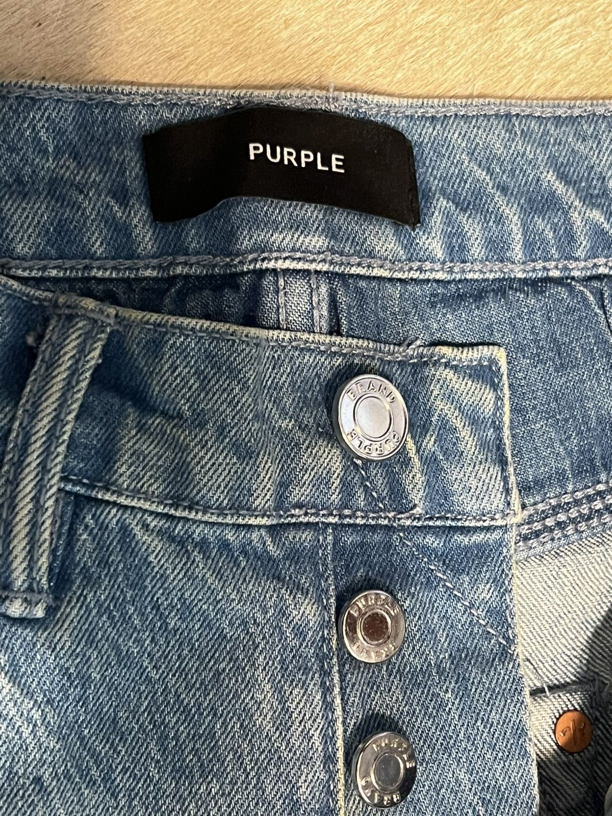 Purple Brand Purple Brand Skinny Rhone Fade Light Indigo Jean Size US 29 - 3 Thumbnail