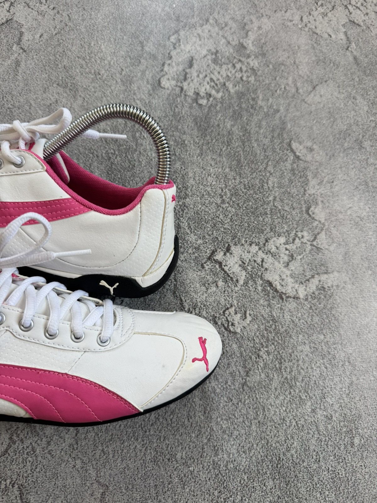Puma Puma 39/EUR 25cm SpeedCat white & pink sneakers hi top shoes Size US 8.5 / IT 38.5 - 3 Thumbnail