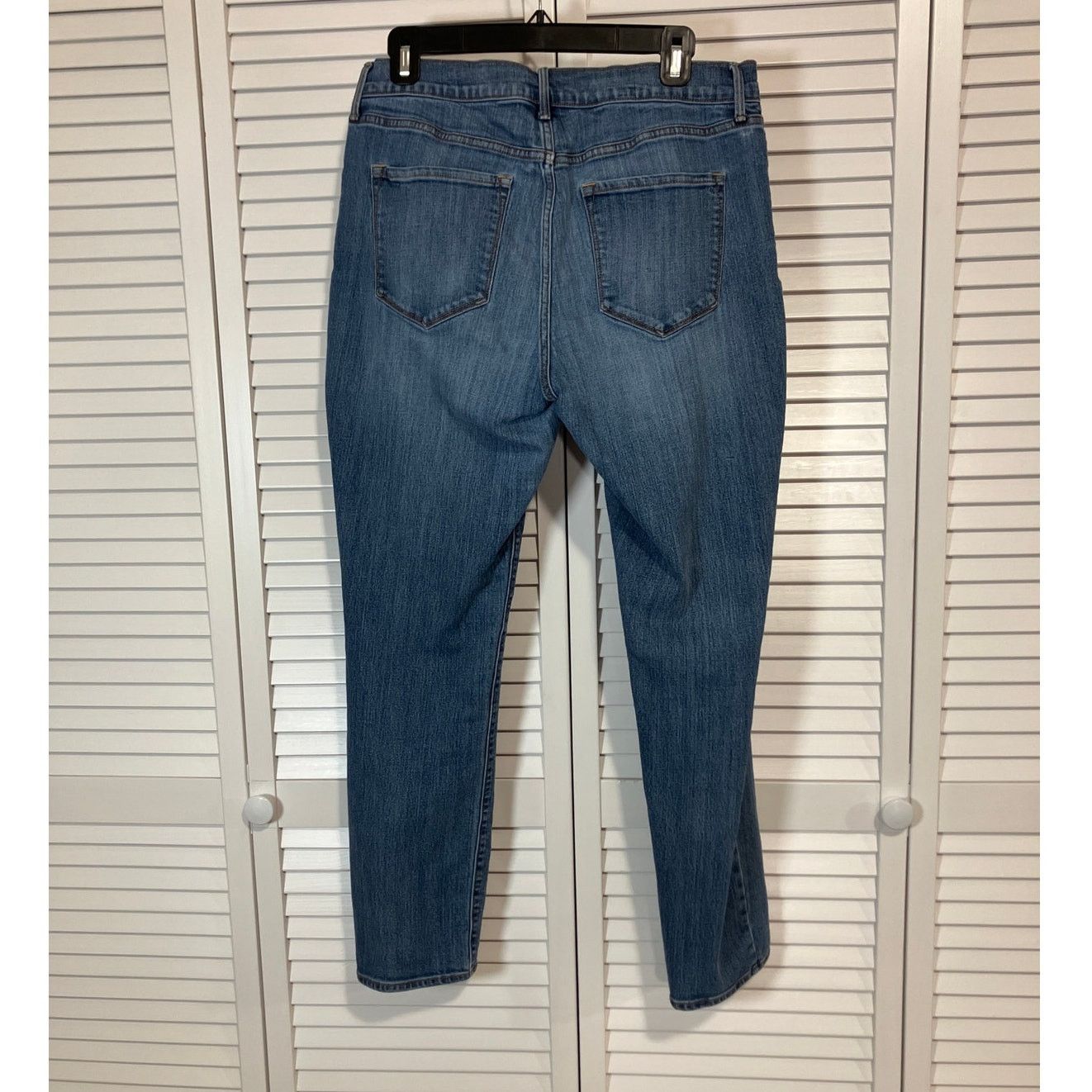 Old Navy Old Navy Blue Medium Wash High Rise Skinny Stretch Jeans 12 Size 34" / US 12 / IT 48 - 2 Thumbnail