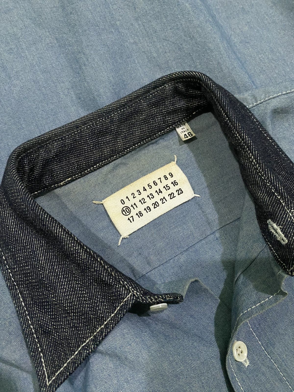 Maison Margiela Maison Margiela 2011aw Denim Shirt Size US S / EU 44-46 / 1 - 2 Thumbnail