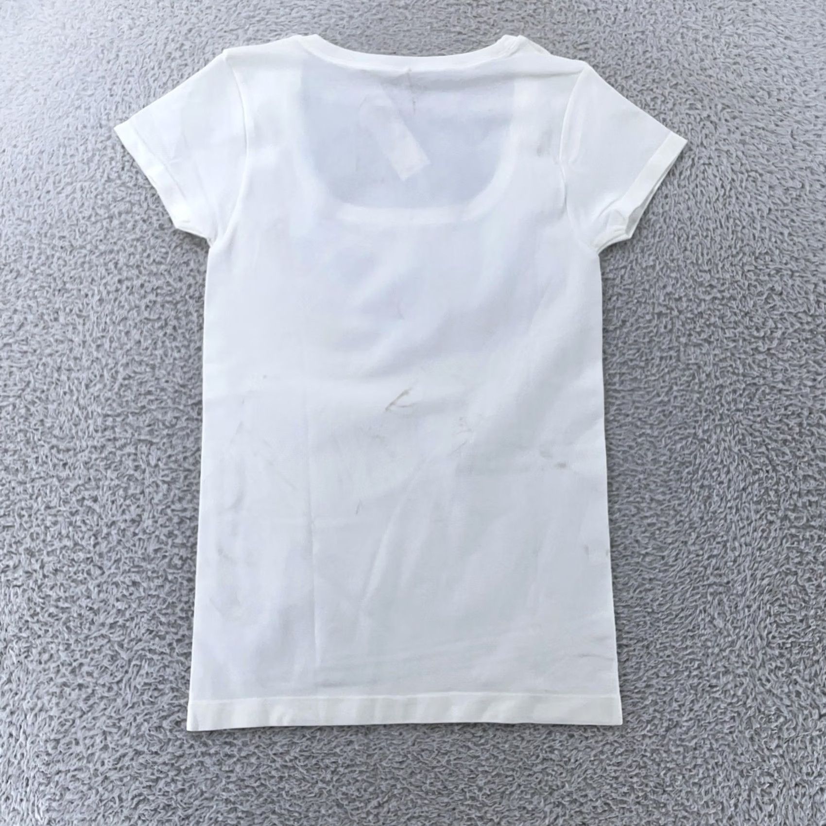 White House Black Market White House Black Market Shirt Womens XS White Scoop Neck Stretch Basic Tee Size S / US 4 / IT 40 - 5 Thumbnail