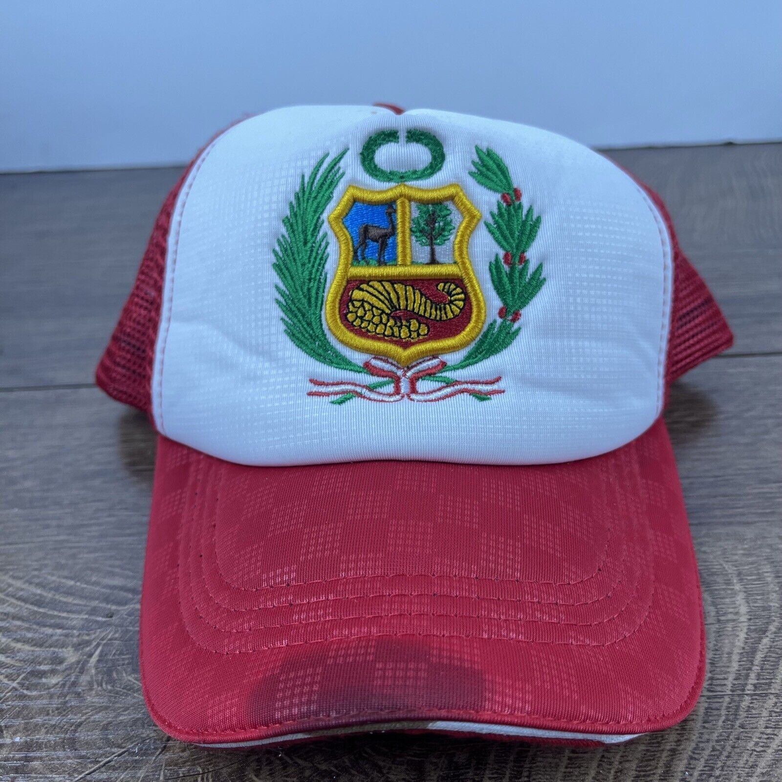 Other Peru Hat Peru Snapback Hat Adjustable Hat Red Hat Adult Fit Size ONE SIZE - 1 Thumbnail