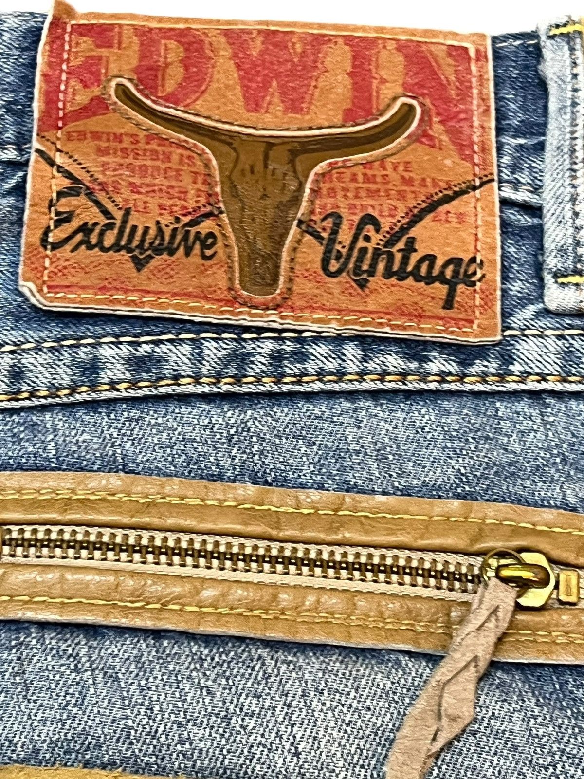 Edwin Vintage Edwin Exclusive Vintage Faded Distressed Denim Size US 29 - 8 Thumbnail
