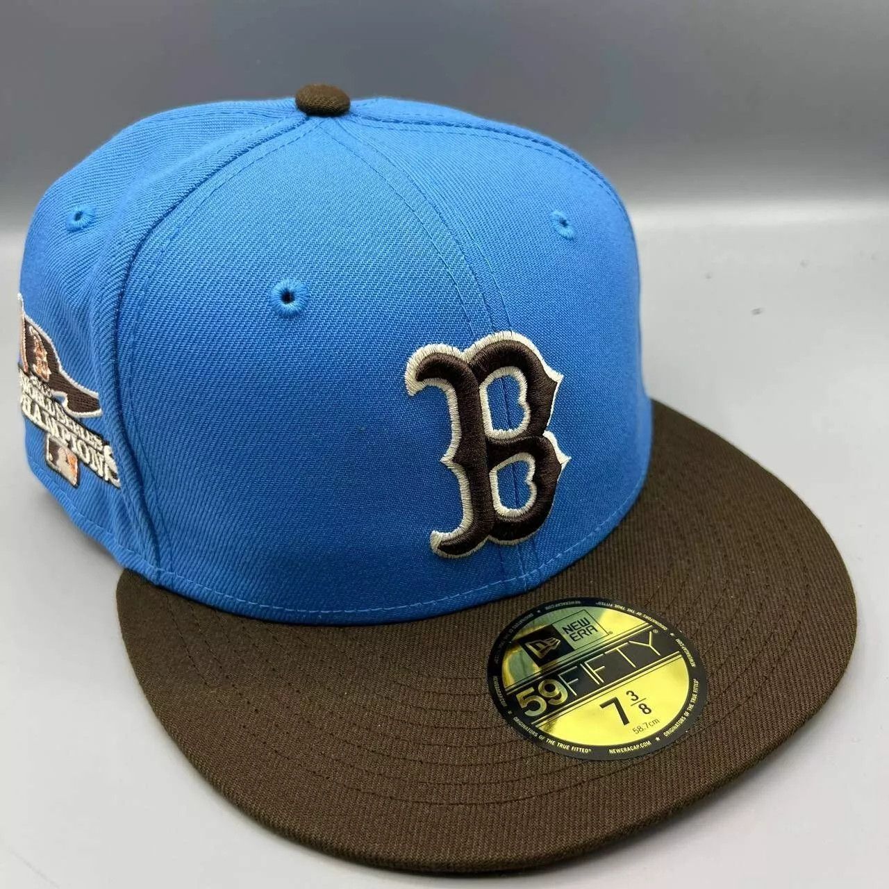 New Era Boston Red Sox Hat Men 7 3/8 59Fifty New Era MLB Fitted Cap Size ONE SIZE - 1 Thumbnail