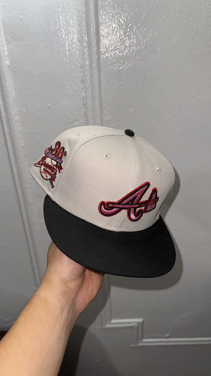 New Era New Era 59fifty Atlanta Braves fitted hat size 7 1/2 Size ONE SIZE - 1 Thumbnail