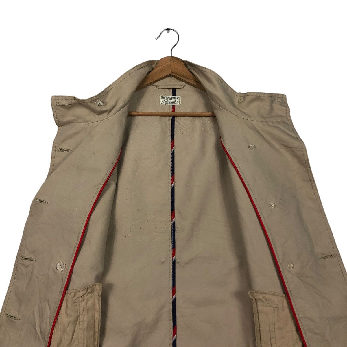 Japanese Brand 🔥VINTAGE LONG JACKET BIKER POLO JEANS COMPANY RALPH LAUREN Size US L / EU 52-54 / 3 - 16 Thumbnail
