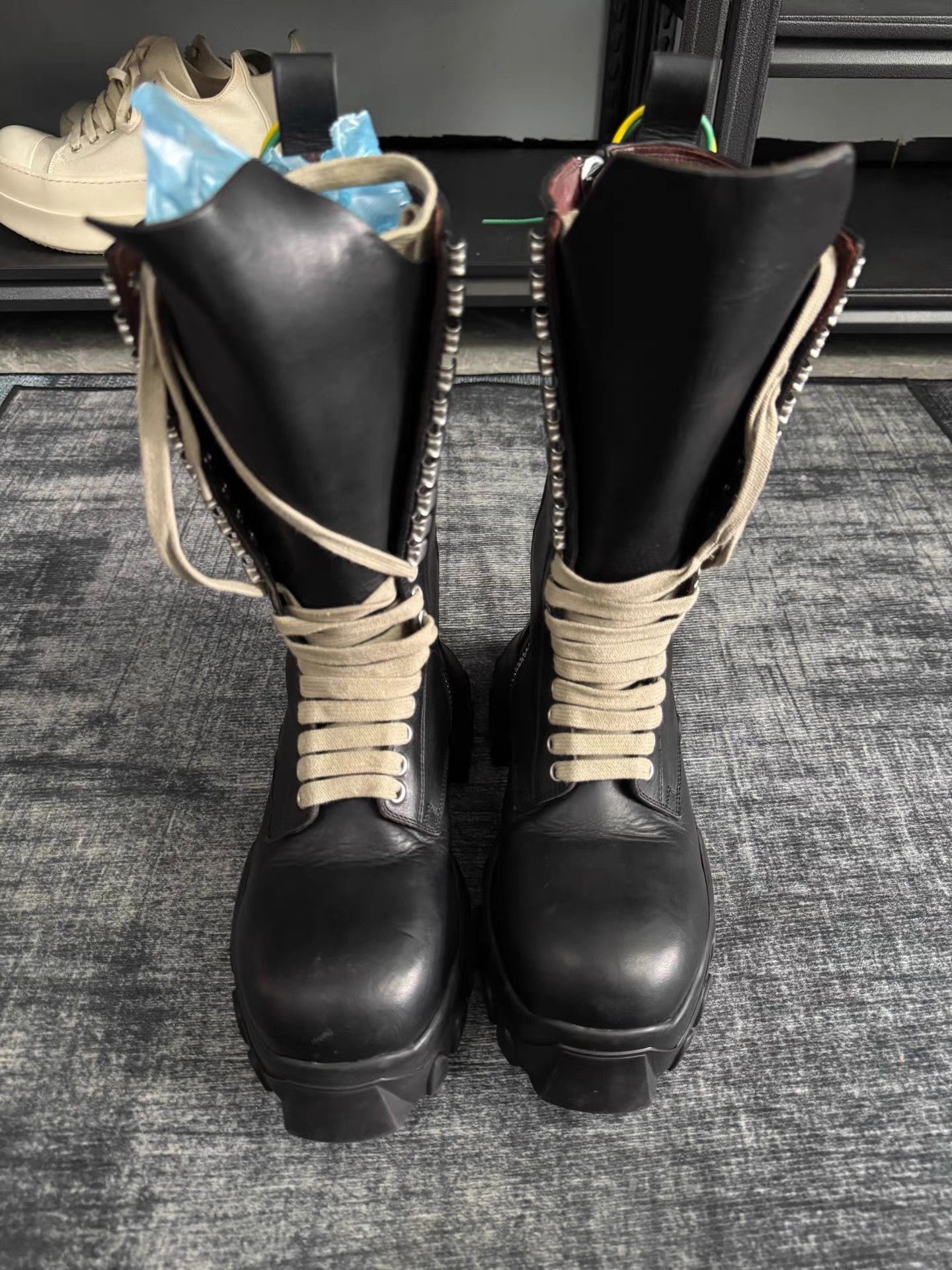 Rick Owens rick owens Octopus Lace-up Combat Boots Size US 5 / IT 35 - 3 Thumbnail