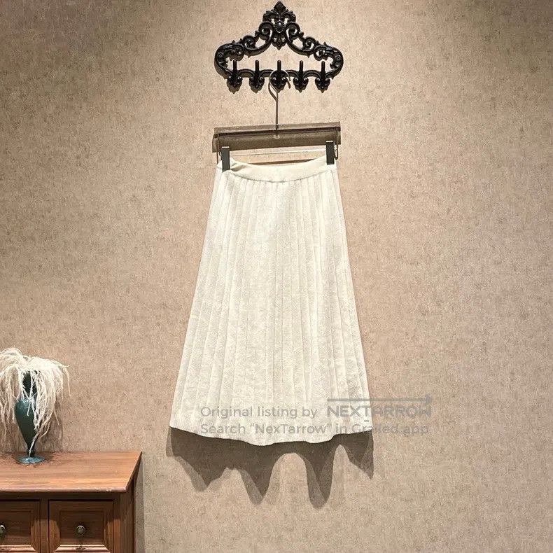 Loro Piana Loro Piana size XS Baby Cashmere Beige Wool Knit Long Dress Size 23" - 2 Thumbnail