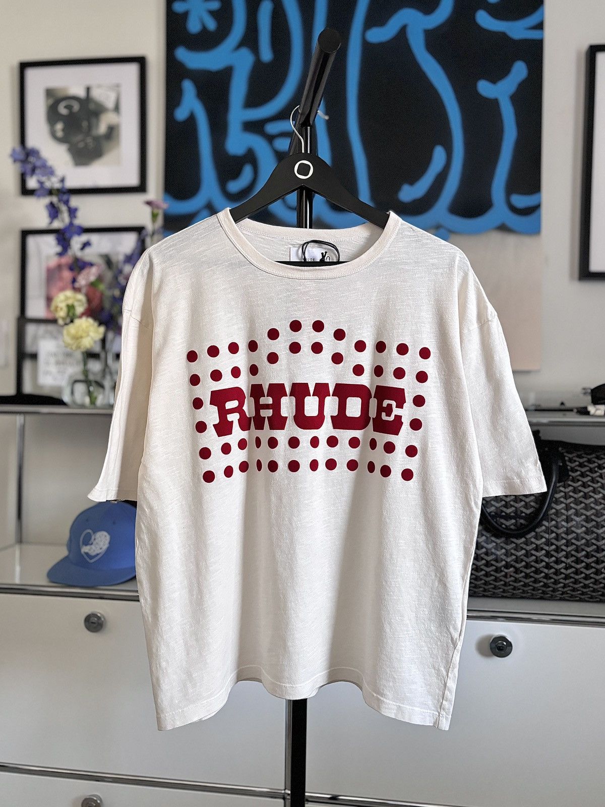 Rhude RHUDE WESTERN COWBOY LOGO TEE Size US S / EU 44-46 / 1 - 1 Thumbnail