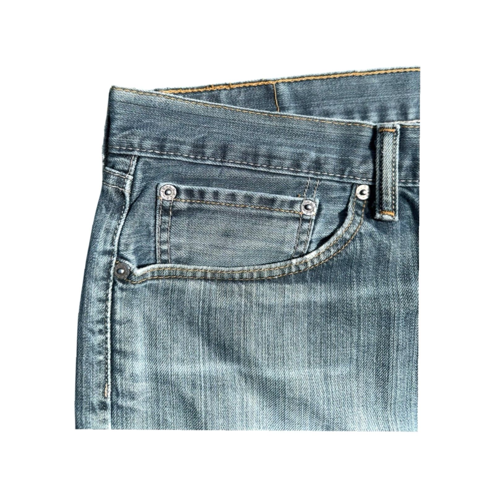 Levi's VINTAGE Levi's 505 Jeans Distressed Grunge Denim Men 36x32 Blue Straight 32in Inseam Mens Size US 36 / EU 52 - 6 Thumbnail