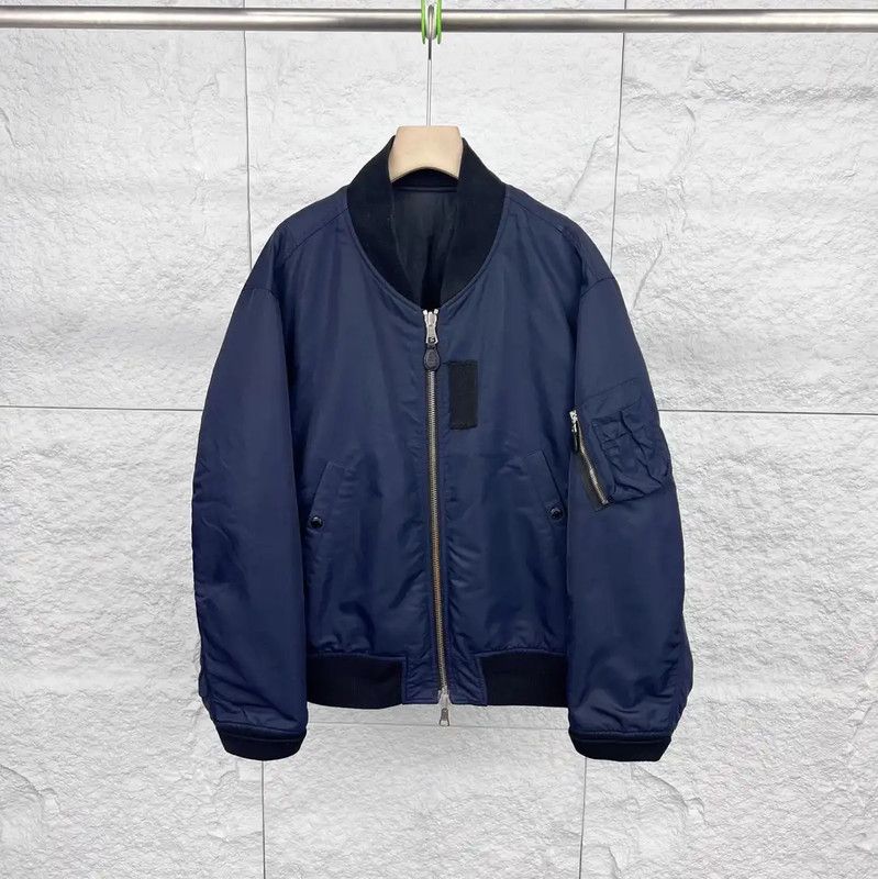 Burberry Burberry Navy Cotton Men's Bomber Jacket Size US XL / EU 56 / 4 - 1 Thumbnail
