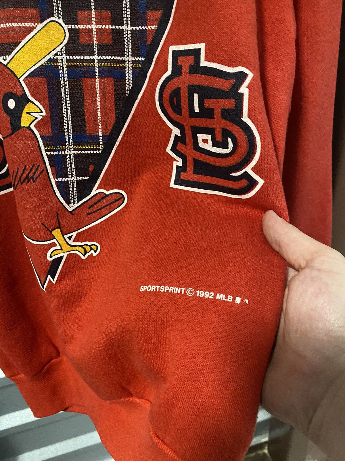 MLB × Vintage 1992 St. Louis Cardinals Sweatshirt Size US L / EU 52-54 / 3 - 2 Thumbnail