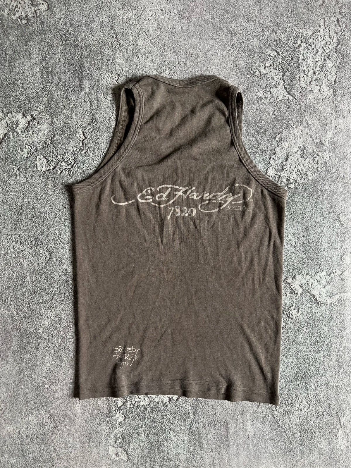 Ed Hardy Ed Hardy Christian Audigier Vest Crop Top Sleeveless T-Shirt Size S / US 4 / IT 40 - 3 Thumbnail