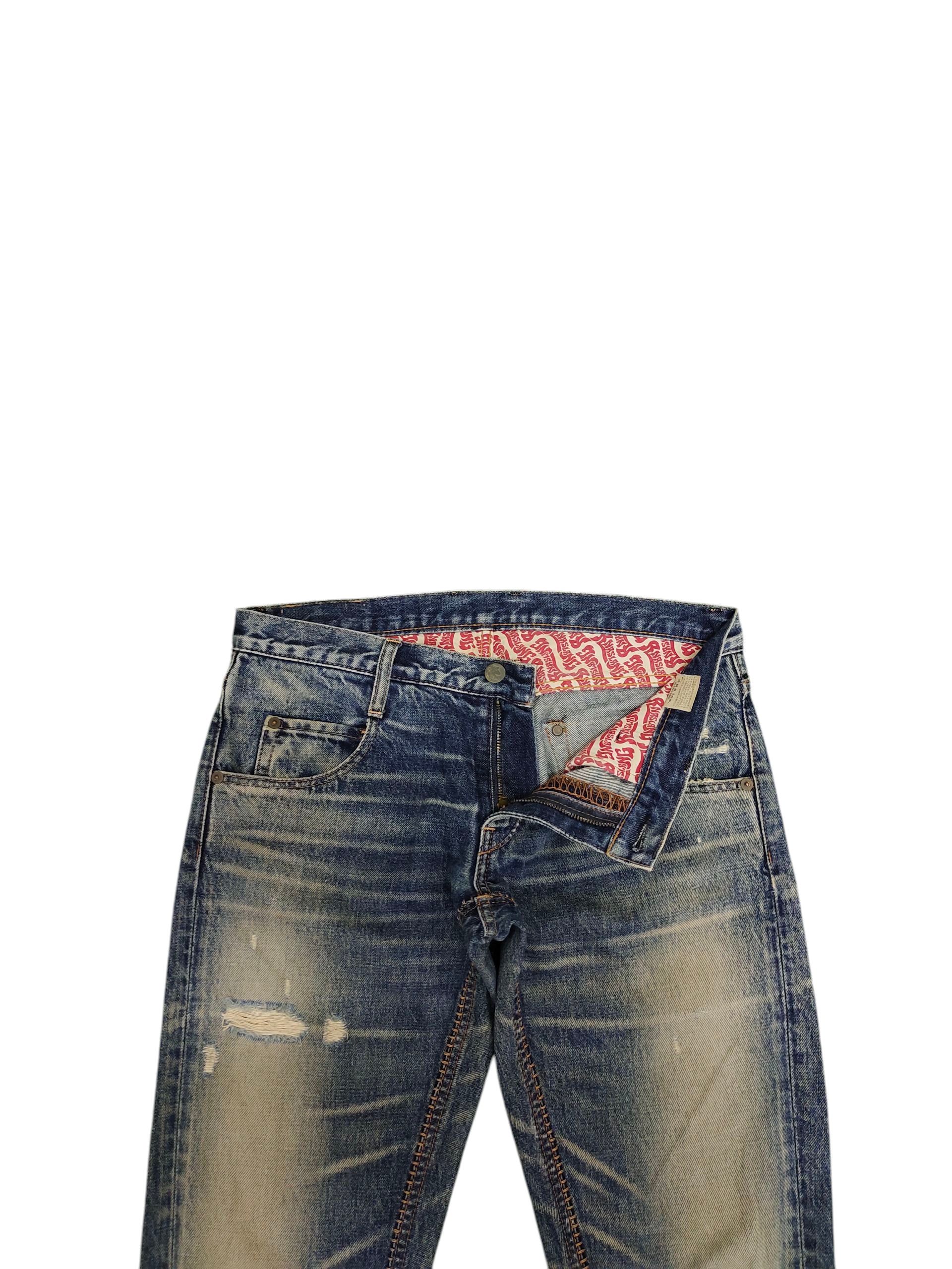 Comme des Garcons × Undercover Rna Slang Japan Rusty Clawmark Distress Faded Denim Jeans Size US 30 / EU 46 - 7 Thumbnail