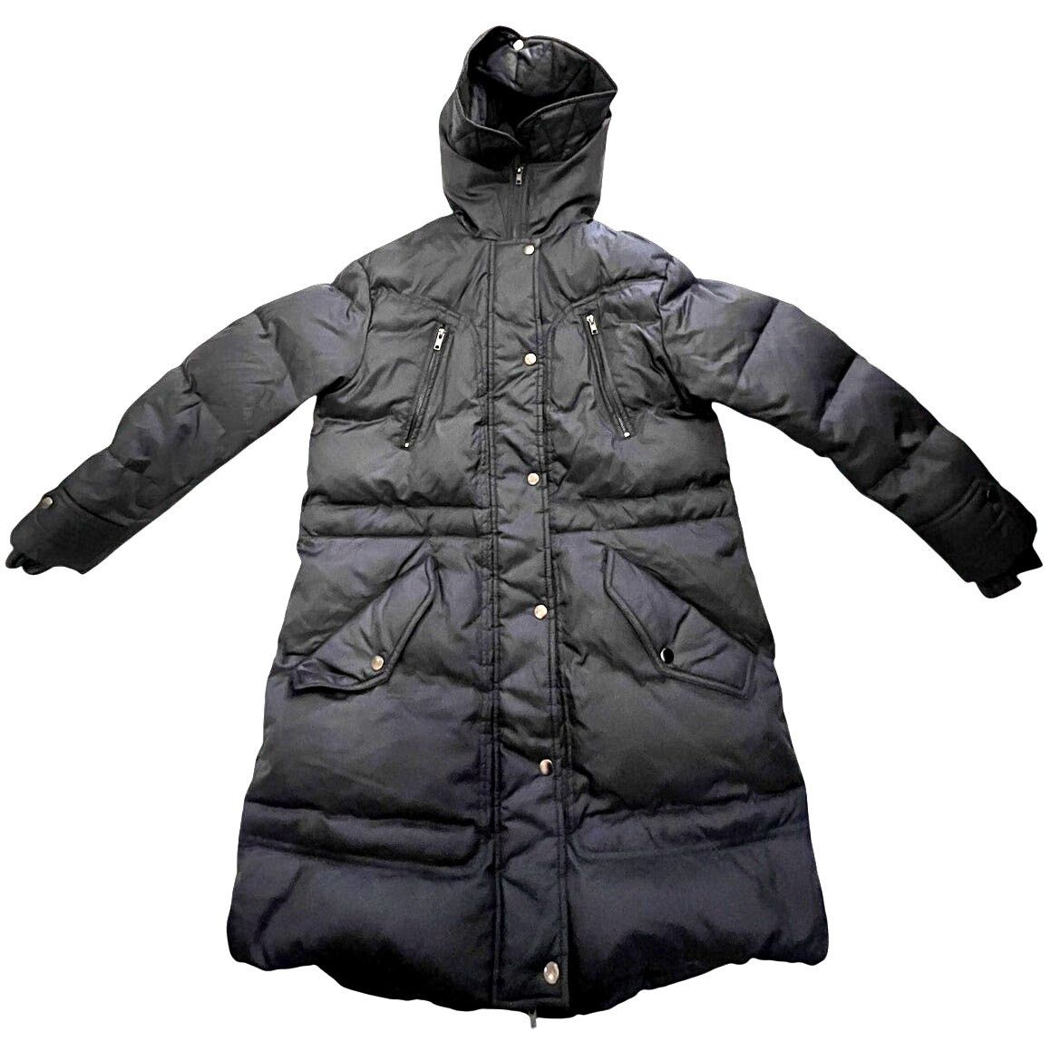 Other Diesel Hooded Coat Jacket - Size: XS - Dark Blue Gray Nylon Size XS / US 0-2 / IT 36-38 - 1 Thumbnail