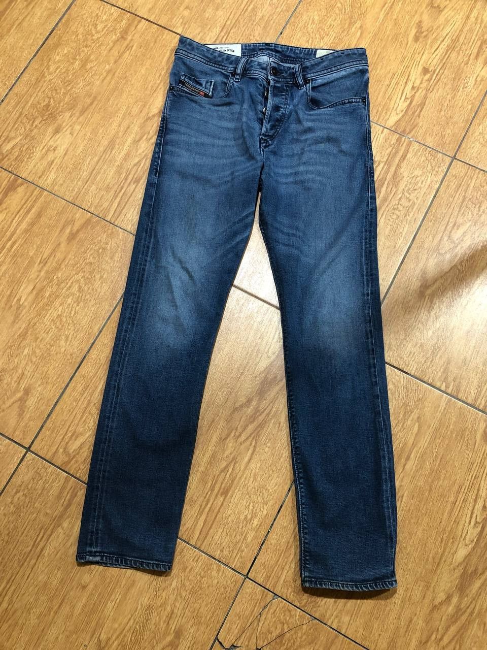 Diesel Diesel Buster Regular Slim Tapered Blue Denim Jeans Size US 30 / EU 46 - 22 Thumbnail