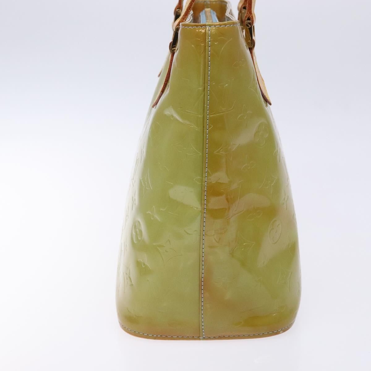 Louis Vuitton LOUIS VUITTON Monogram Vernis Houston Hand Bag Baby Blue Size ONE SIZE - 3 Thumbnail