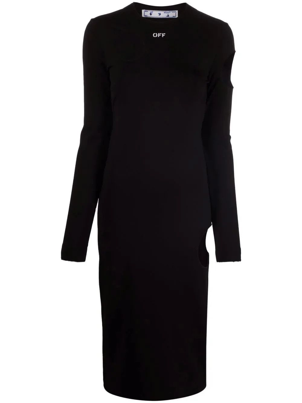 Off-White o1y1125 Midi Dress in Black Size M / US 6-8 / IT 42-44 - 1 Thumbnail