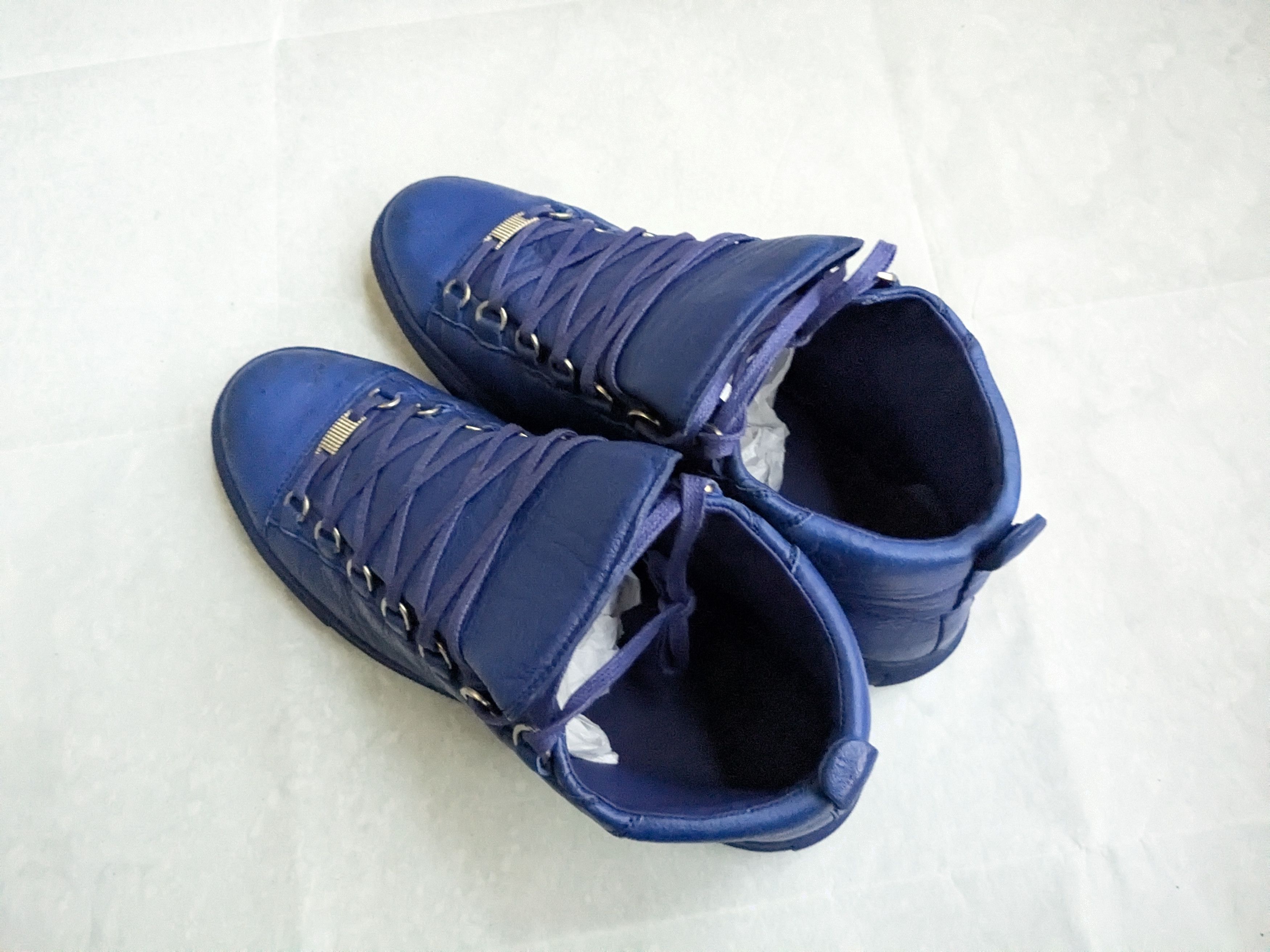 Balenciaga Balenciaga Arena Blue 13 High Tops Leather Size US 13 / EU 46 - 10 Thumbnail