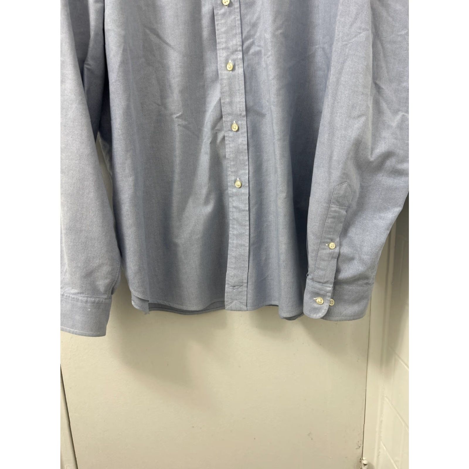 Polo Ralph Lauren VTG Polo Ralph Lauren Shirt Mens 18 Regular Classic Button-Down Long Sleeve Blue Oxford Button-Up Polo Pony Logo Slimming All Seasons Casual Size US XXL / EU 58 / 5 - 3 Thumbnail