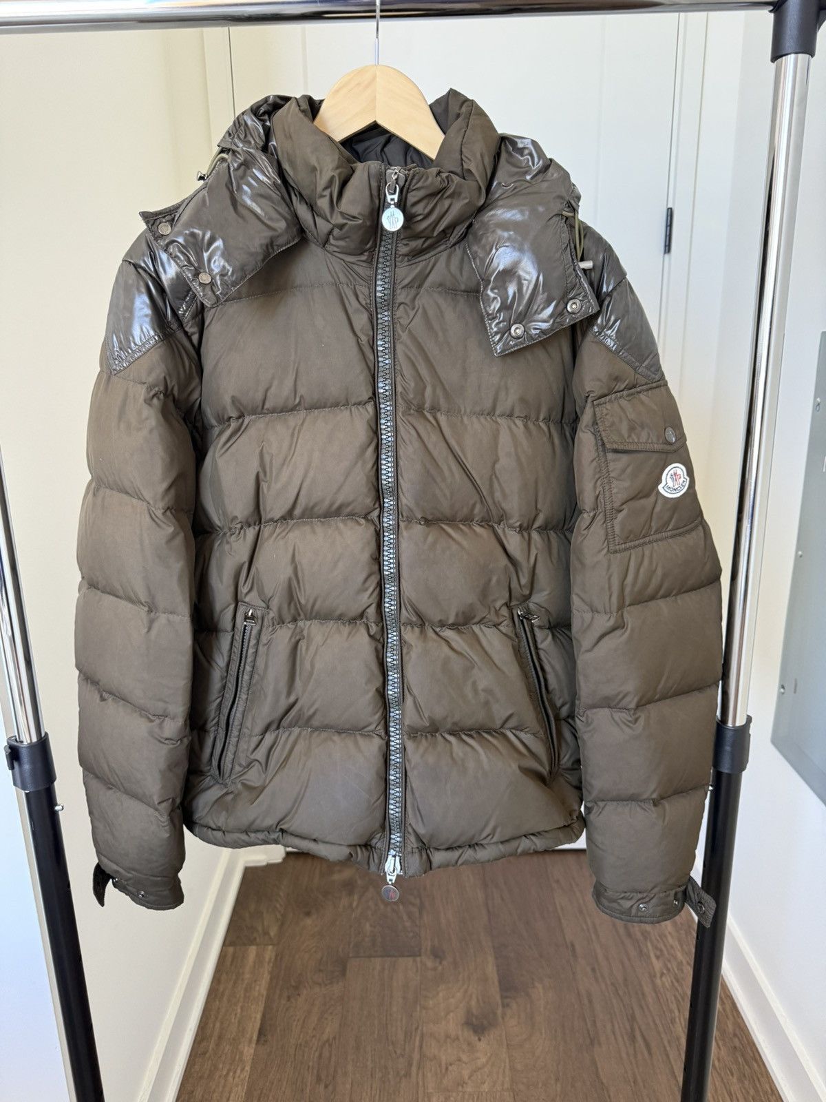 Moncler Moncler Down Mens Green Chevalier Jacket 2 Size US M / EU 48-50 / 2 - 1 Thumbnail