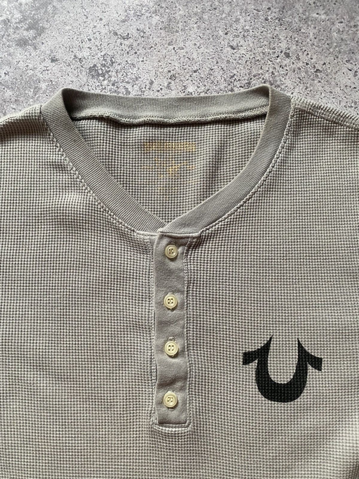 True Religion True Religion Long Sleeve Streetwear Vintage Thermal Sweater Size US S / EU 44-46 / 1 - 2 Thumbnail