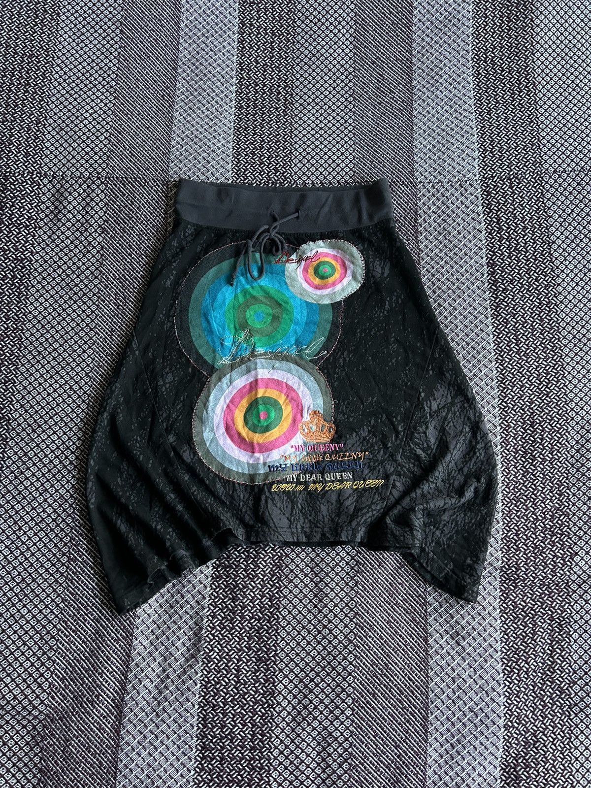 Desigual Desigual Midi Skirt Graphic Print Women Y2K Avantgarde Sz S Size 25" / US 0 / IT 36 - 1 Thumbnail