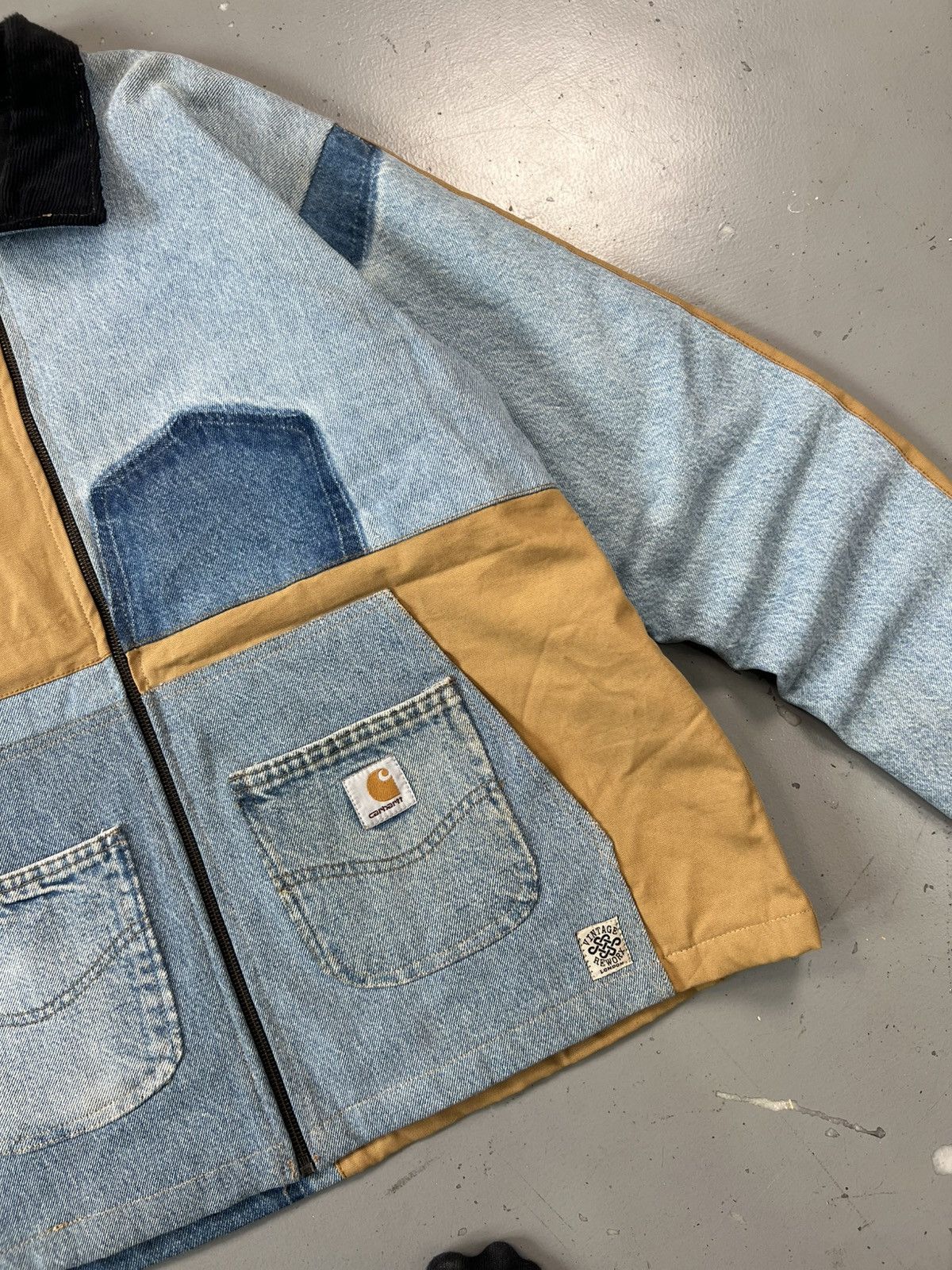 Carhartt Vintage custom up cycle Carhartt jacket - l Size US L / EU 52-54 / 3 - 3 Thumbnail