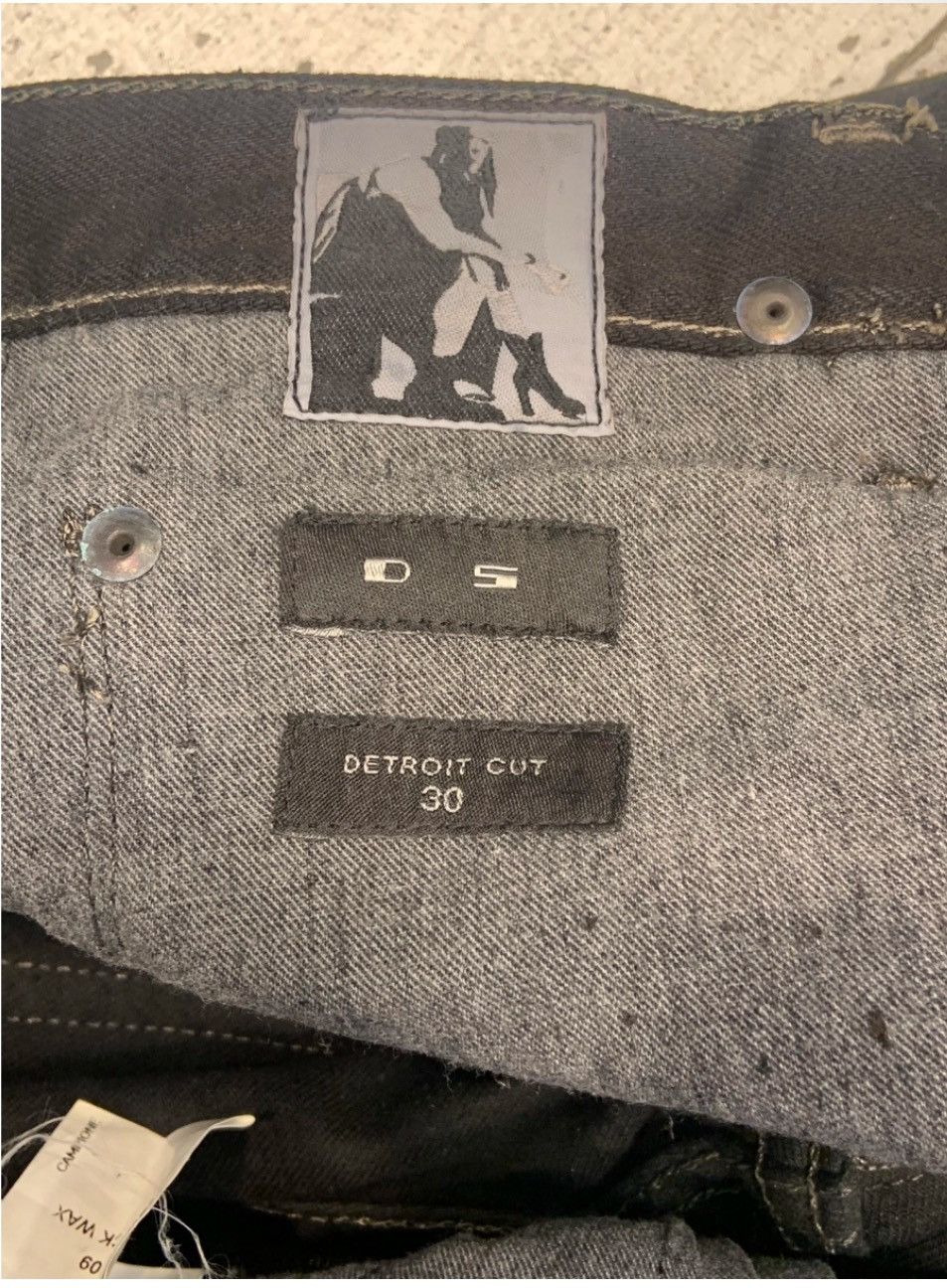 Rick Owens × Rick Owens Drkshdw Brand New 2013 Rick Owens Olmar & Mirta Produced Wax Denim Size US 32 / EU 48 - 4 Thumbnail