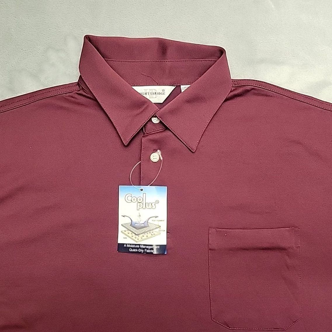 Izod VINTAGE Knights Bridge Shirt Mens Large Mauve Cotton Blend Everyday Golf Casual Size US L / EU 52-54 / 3 - 2 Thumbnail