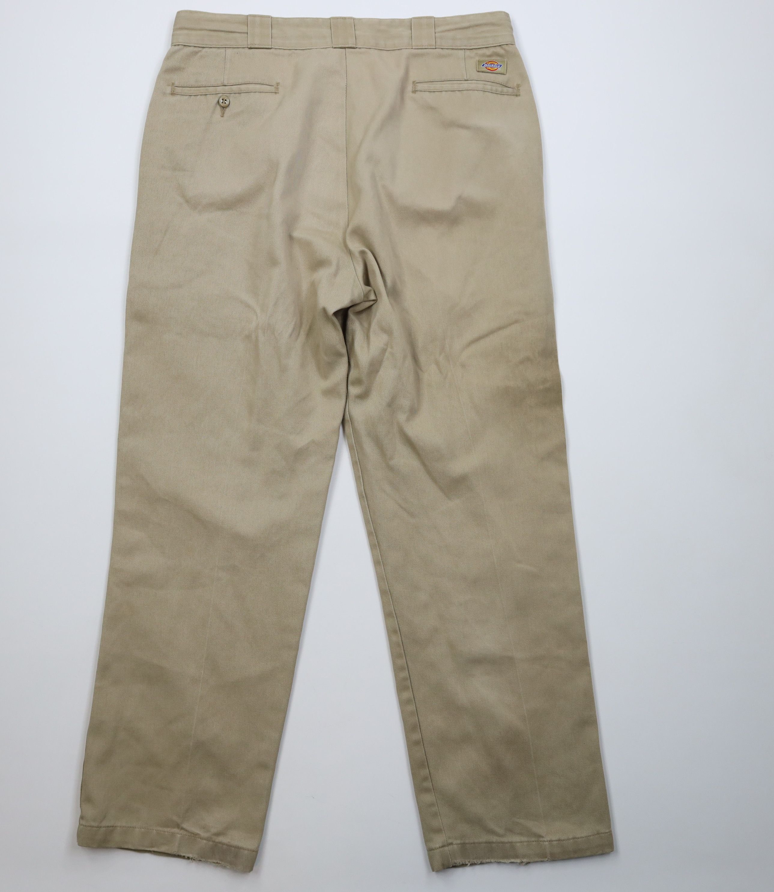 Dickies Vintage Dickies Wide Leg Dungaree Pants Trousers Beige Size US 36 / EU 52 - 12 Thumbnail