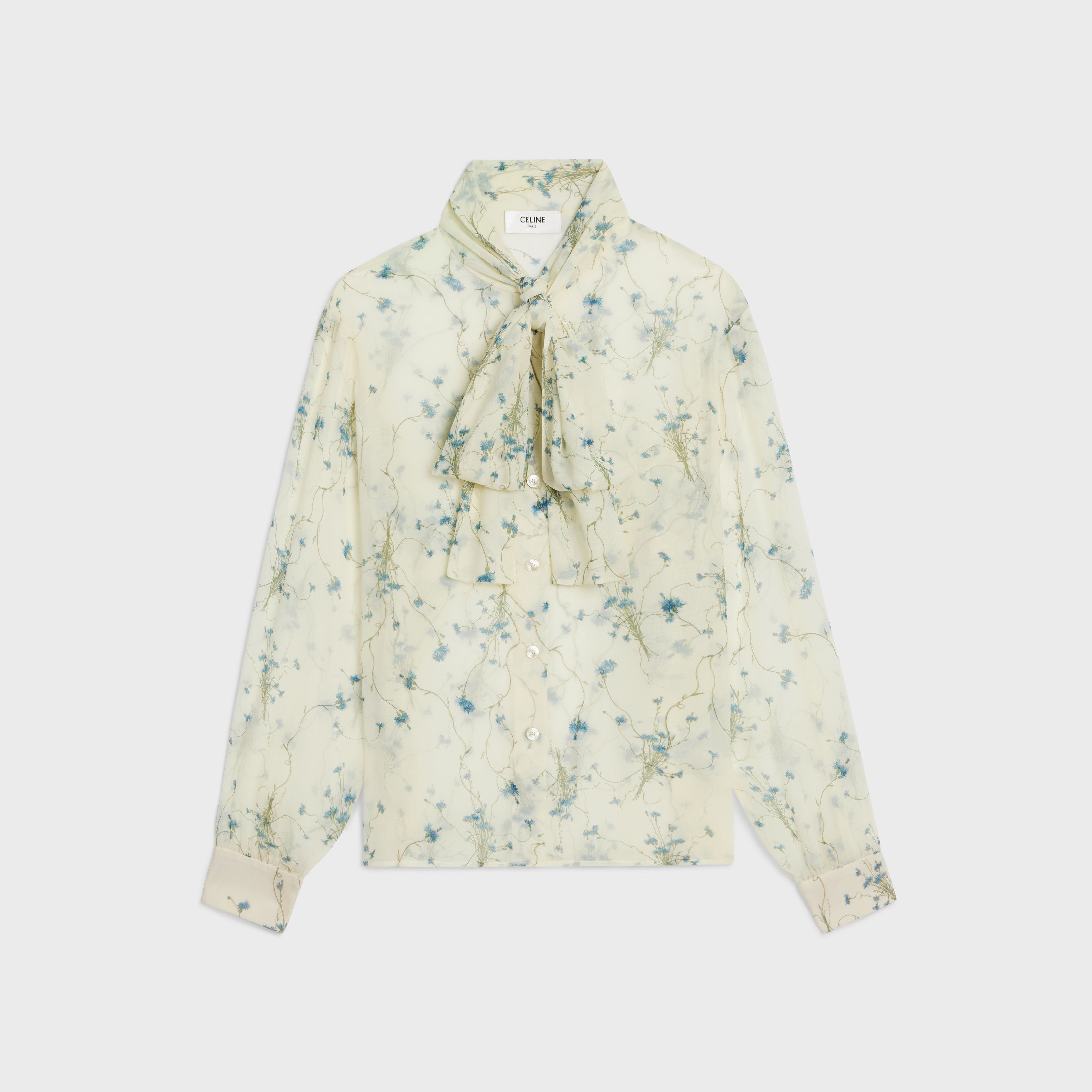 Celine lavallière blouse in silk georgette Size M / US 6-8 / IT 42-44 - 1 Preview