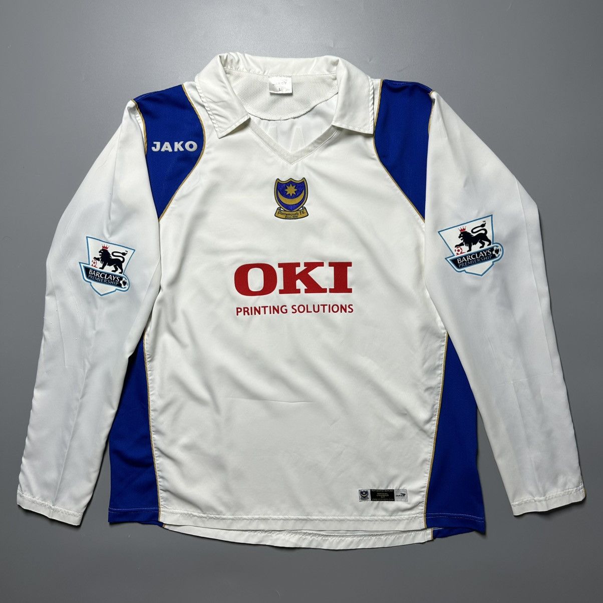 Vintage PORTSMOUTH JAKO 2006/2007 FOOTBALL AWAY JERSEY #27 KANU Size US L / EU 52-54 / 3 - 2 Thumbnail