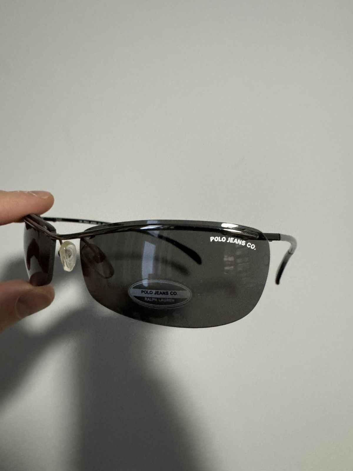 Ralph Lauren Ralph Lauren Polo Jeans CO. '90s Black Rimless Sunglasses Size ONE SIZE - 6 Thumbnail
