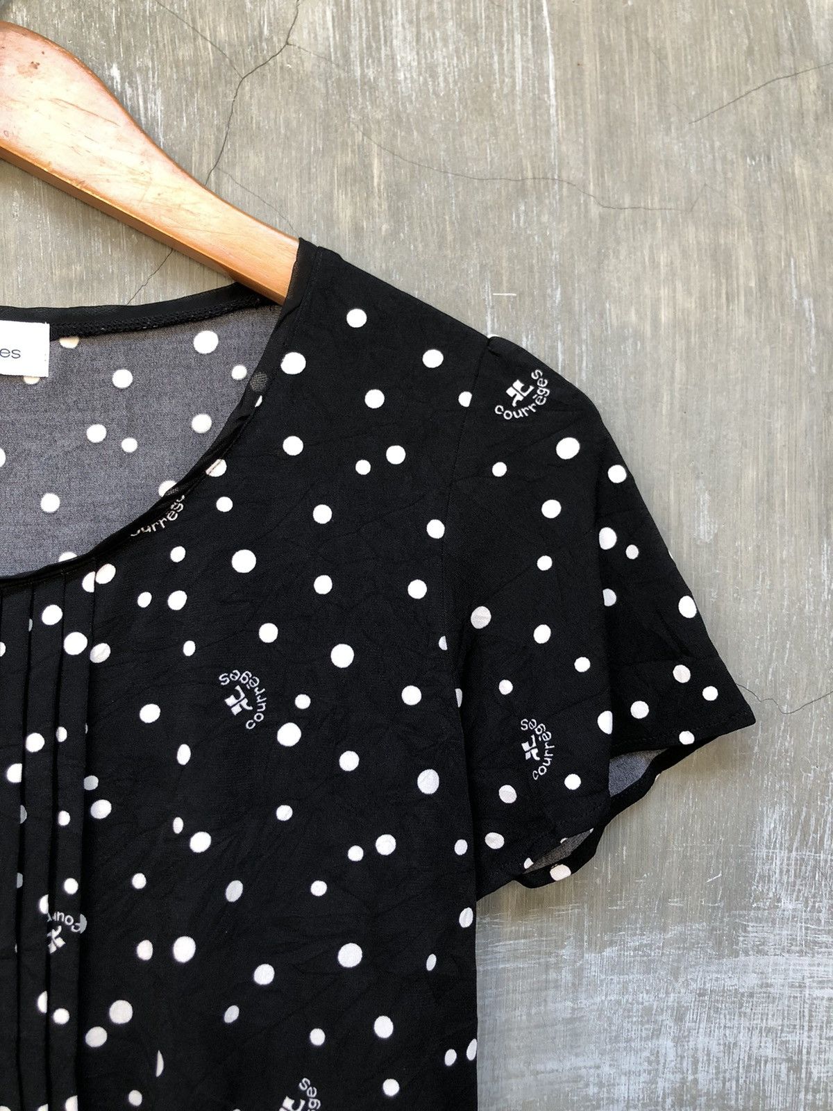 Courreges × Designer × Vintage Courreges Mini Dress Black Size M / US 6-8 / IT 42-44 - 7 Thumbnail