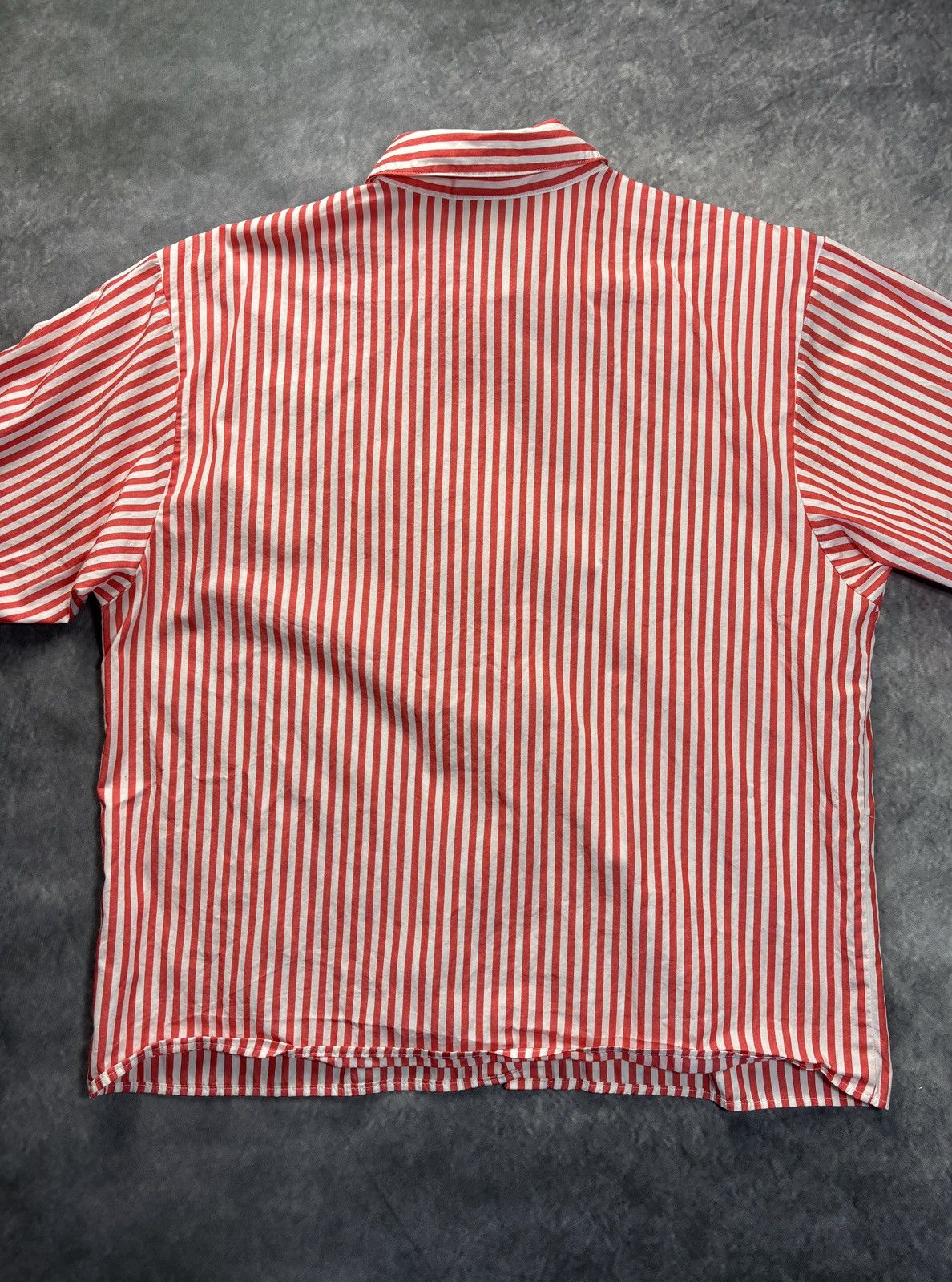 Vintage 90s Vintage Striped Shirt 80s Straight Hem Preppy Dress 80s Size US S / EU 44-46 / 1 - 8 Thumbnail