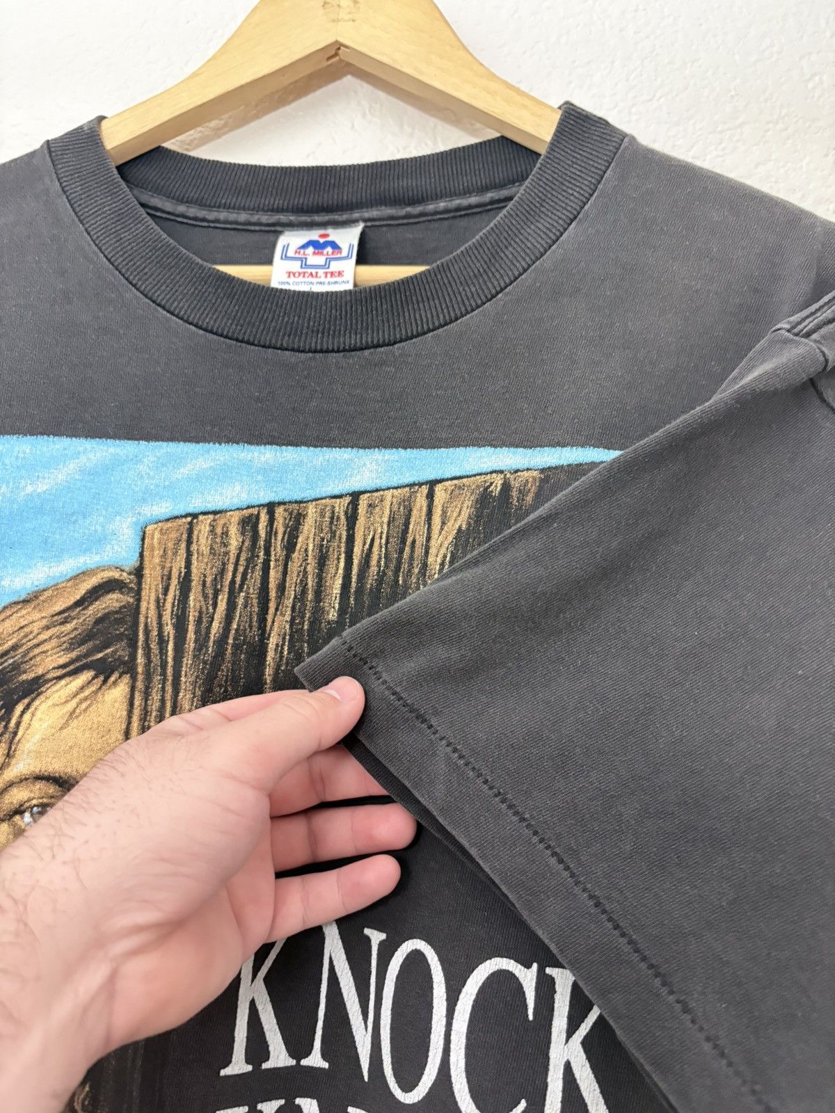 Vintage 90’s Knock Knock Jesus Tee Vintage Single Stitch Size US L / EU 52-54 / 3 - 6 Thumbnail