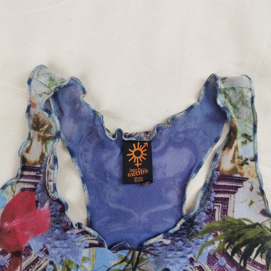 Jean Paul Gaultier Jean Paul Gaultier Flamenco Tropical Mesh Dress Vintage Size ONE SIZE - 6 Thumbnail