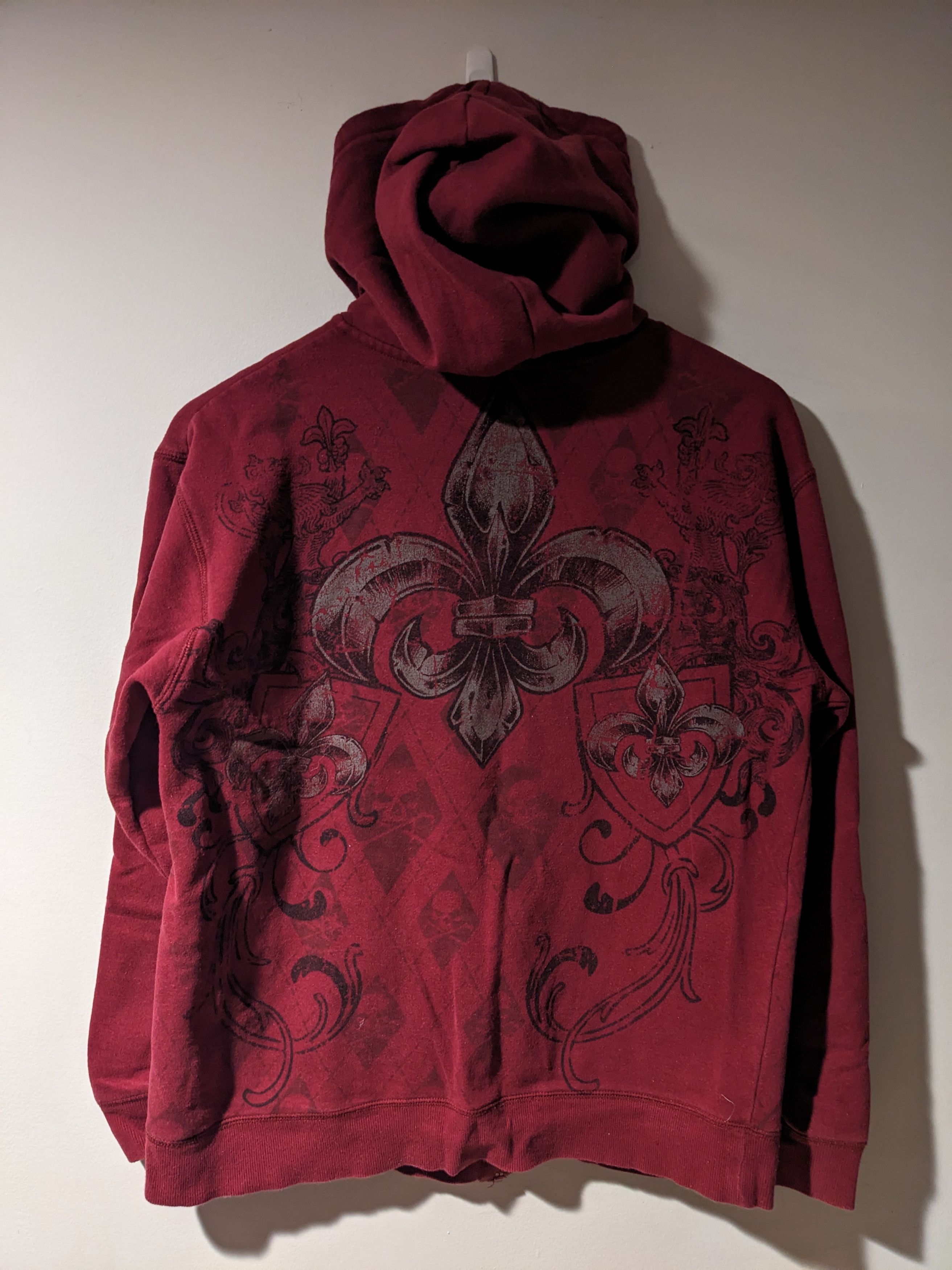 Affliction × Vintage Vintage Y2K Affliction Inspired Rebellion Full Zip Hoodie Size US S / EU 44-46 / 1 - 1 Thumbnail