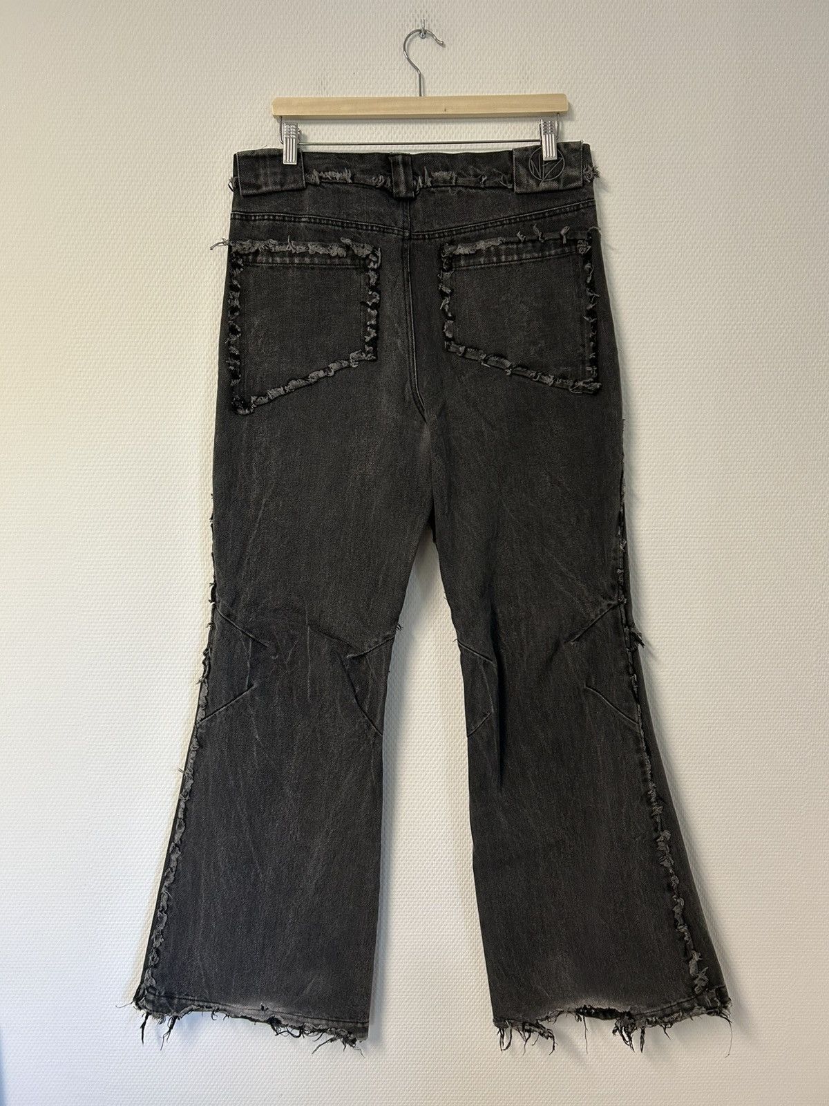 No Faith Studios 001 Flared Denim Size US 33 - 3 Thumbnail