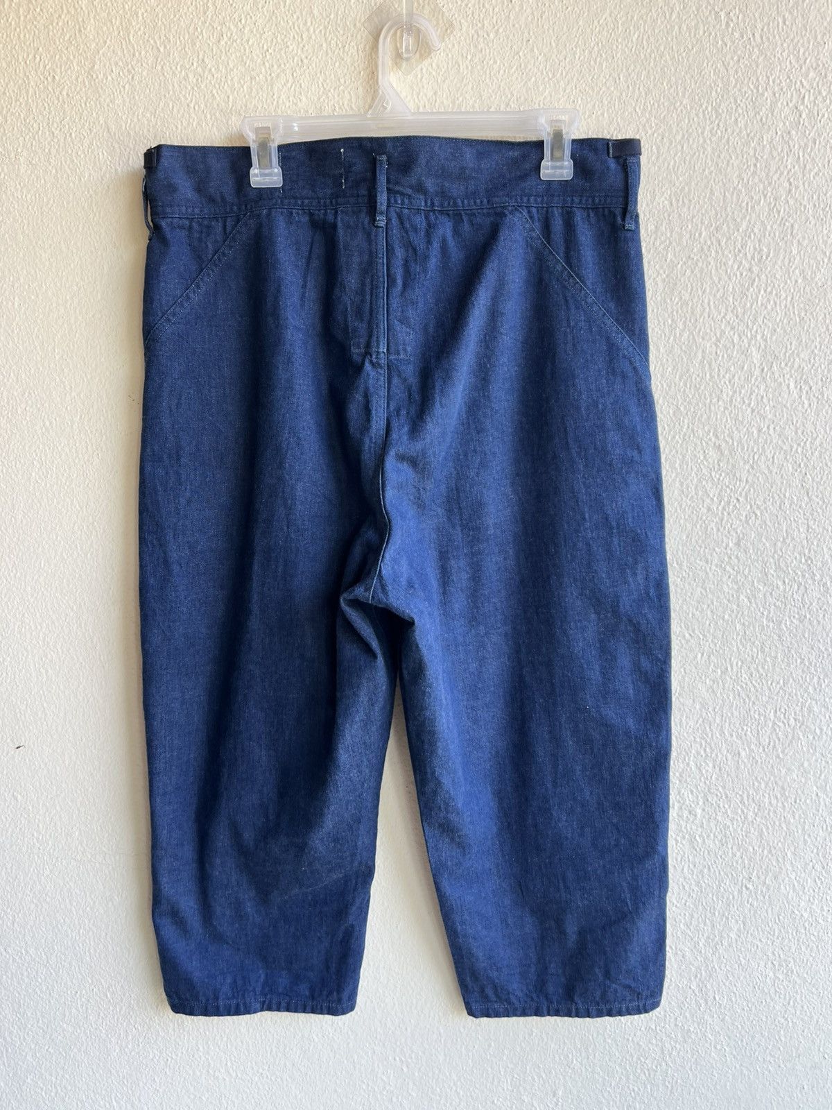 Chimala Chimala Indigo Blue Denim Cropped Baggy Trouser Pant Size US 32 / EU 48 - 3 Thumbnail
